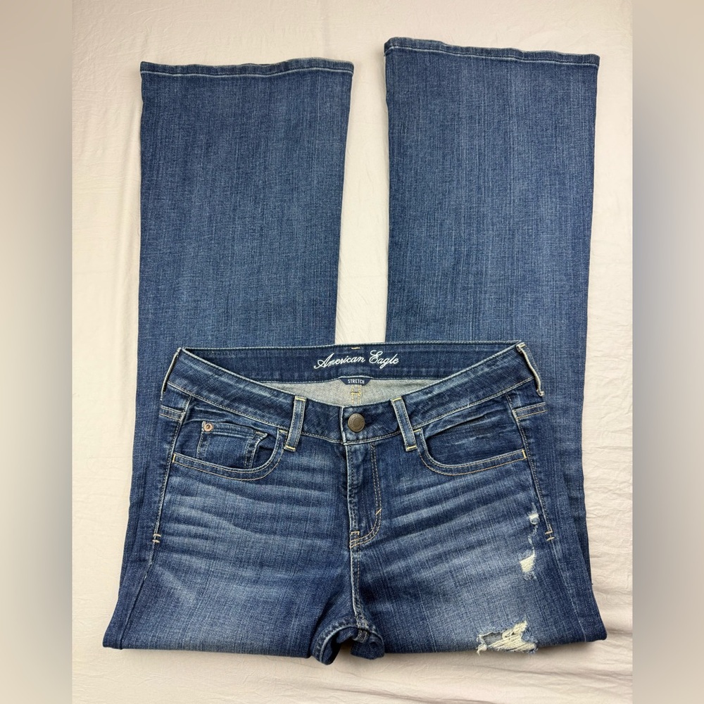 American‎ Eagle Women's Blue hipster jeans